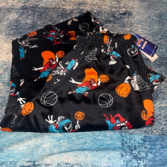 Men’s Warner Bros. Blue and Orange Character Joggers - Picture 3 of 7